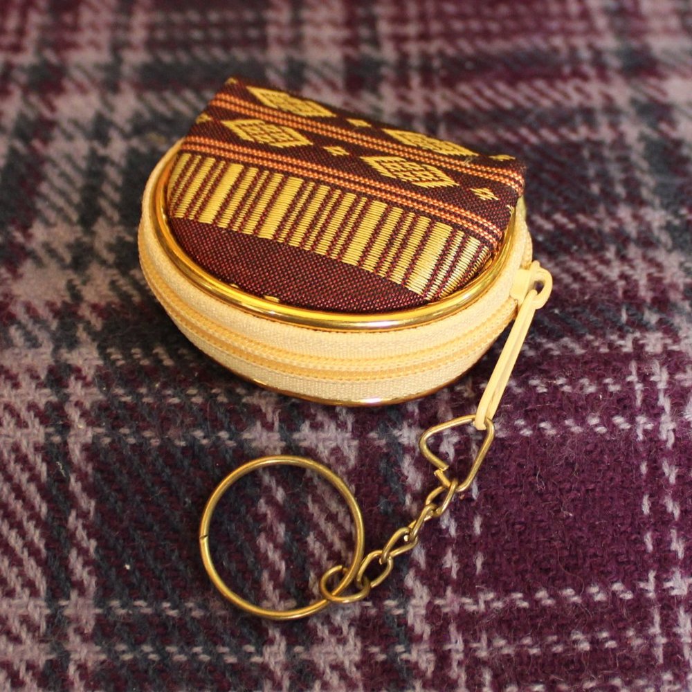 Tiny Elephant Embroidered Bag Keychain - image 2